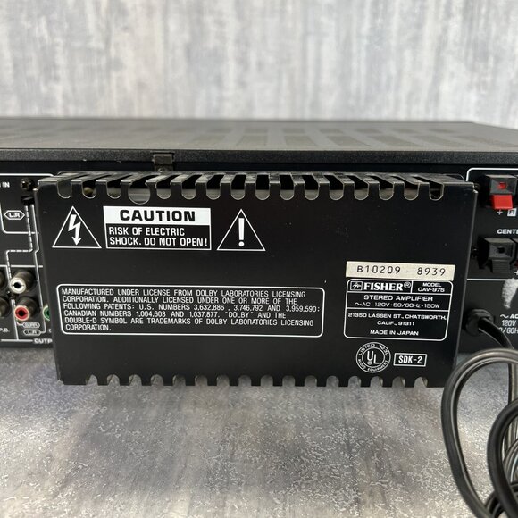 Fisher Studio Standard AV Surround Stereo Audio Component Amplifier CAV-975 - Picture 14 of 16